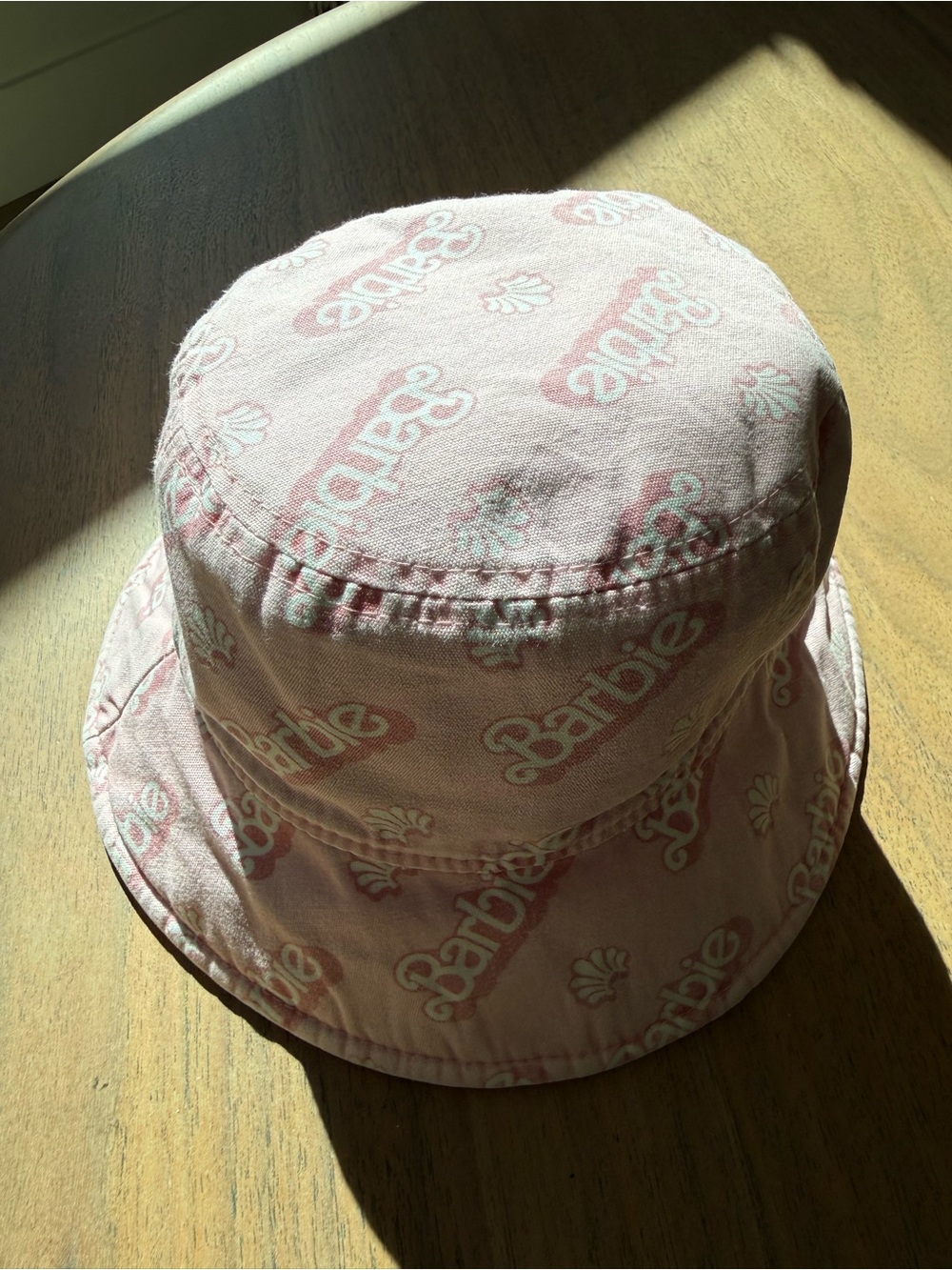 Lele Sadoughi Pink Barbie Logo Bucket Hat for Kids - Picture 2 of 7